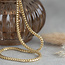 Goldener Fuchsschwanz-Collier 42 cm 14 Karat