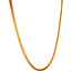 Goldener Fuchsschwanz-Collier 42 cm 14 Karat