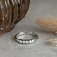 White gold memoire ring with 14 carat diamond* new
