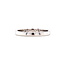 White gold memoire ring with 14 carat diamond* new