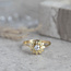 Goldener Ring mit Diamant 18 kt