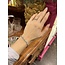 White gold bracelet with diamond 18 cm 14 kt