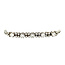 Witgouden armband met diamant 18 cm 14 krt