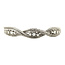 White gold bracelet with diamond 14 kt