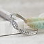 White gold bracelet with diamond 14 kt