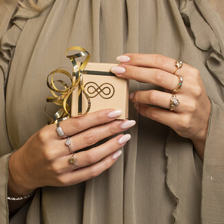 Gold-Herzring mit Diamant 14 Karat