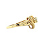 Gold heart ring with diamond 14 kt