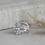White gold cocktail ring with diamond 14 kt