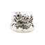 White gold cocktail ring with diamond 14 kt