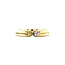 Goldener Ring mit Diamant 14 kt