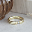 Gouden ring met diamant 14 krt