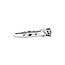 18 karat white gold ring with diamond