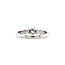 18 karat white gold ring with diamond