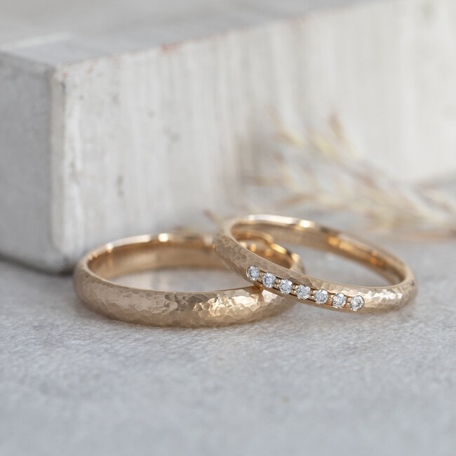 Rosegouden trouwring 18 karaat