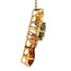 Gouden hanger met diamant en gekleurd glas 18 karaat