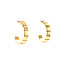 Gold half-hoops 14 karat