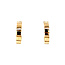 Gold half-hoops 14 karat