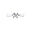 White gold solitaire ring with diamond 18 karat