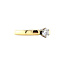 Gold solitaire ring with diamond 14 karat