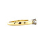 Gold solitaire ring with diamond 14 karat