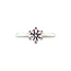 White gold solitaire ring with diamond 0.50ct. 14 karat* New