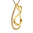 Gold pendant with diamond 18 karat