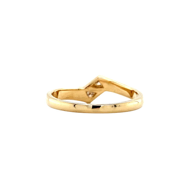 Gouden ring met diamant 14 karaat