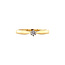 Gouden solitair ring met diamant 14 karaat