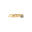 Gouden solitair ring met diamant 14 karaat