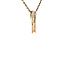 Gouden hanger met diamant 14 karaat
