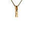 Gouden hanger met diamant 14 karaat
