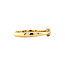 Gold solitaire ring with 18 carat diamond