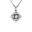 Witgouden hanger met diamant 14 karaat