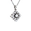Witgouden hanger met diamant 14 karaat