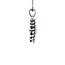 White gold pendant with diamond 14 karat