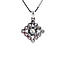 Witgouden hanger met diamant 14 karaat