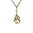 Gold pendant with zirconia 14 carat