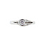 White gold ring with diamond 18 karat