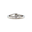 White gold ring with diamond 18 karat