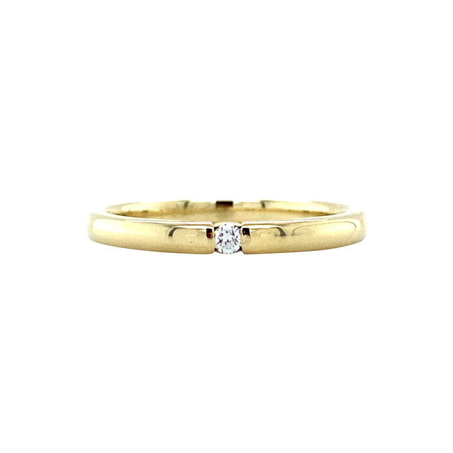 Gold ring with diamond 14 karat