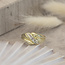 Goldener Ring mit Diamant 14 Karat