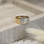 Gold ring with diamond from Le chic 18 carat