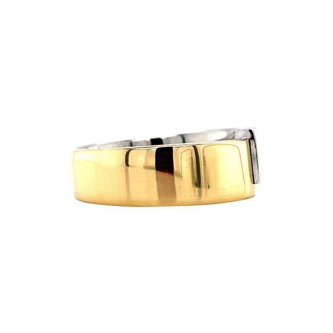 Goldener Ring mit Diamant von Le chic 18 Karat