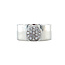 White gold ring with zirconia 18 carat