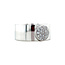 White gold ring with zirconia 18 carat