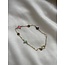 Gold children's bracelet with colored butterflies 13-15 cm 18 karat