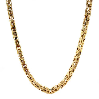 Gouden konings collier 73 cm 14 karaat