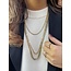Gold king's necklace 73 cm 14 karat