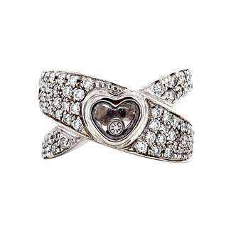 Witgouden ring met diamant