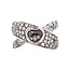 Witgouden ring met diamant 18 karaat